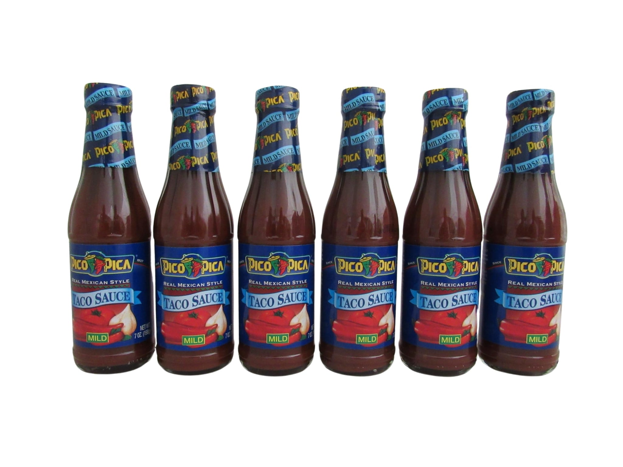 Pico Pica Mexican Taco Sauce - MILD - 7 Ounce 6 Pack