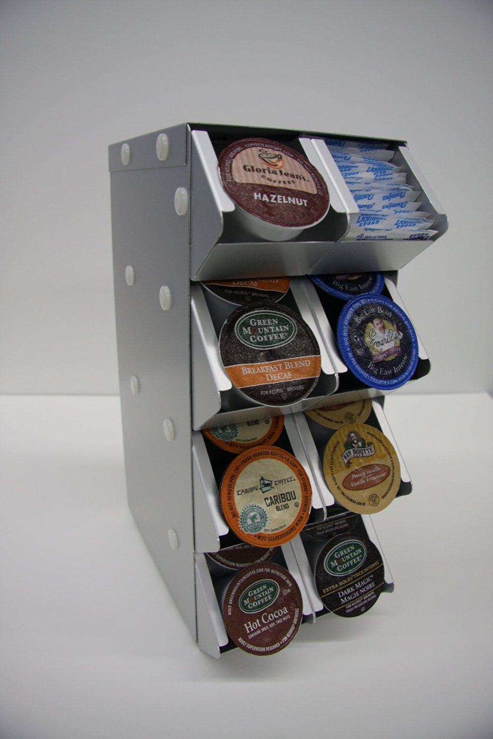 Two Bad Cats G34H2W0C Storage Display Rack for Keurig Single serve cup, Holds 28 Single serve cup