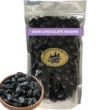 Dark Chocolate Covered Raisins - Fruity Raisins covered in 64% Rich Dark Chocolate. (2.5 lbs bag)