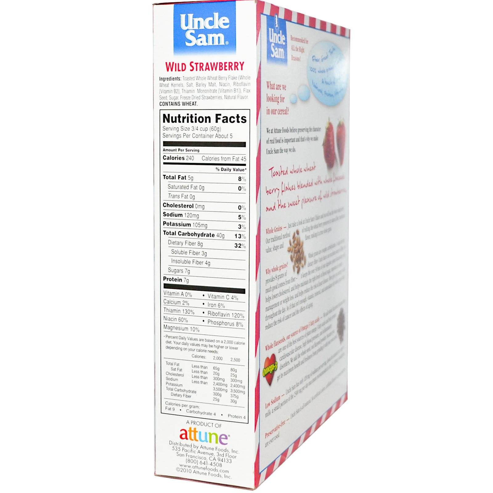 Uncle Sam Cereal Uncle Sam Cereal With Berries ( 12x10.5 OZ)