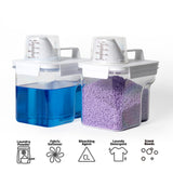 G2 GO2GETHER Laundry Detergent Container,2Pack -51oz Laundry Detergent Dispenser with 5 labels for Laundry Room, Laundry Scent Beads