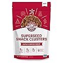 Manitoba Harvest Superseed Snack Clusters, Maple & Brown Sugar - 4.6oz - 5g Plant Protein, 2g Fiber, 5g Omega 3 & 6 per 30g serving - Easy 6-in-1