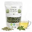 Blentolia Sage Tea - 100% Natural Dried Sage Leaves - Herbal Wellness Tea for Relaxation, Digestion & Immune Support - 50g Resealable Pouch