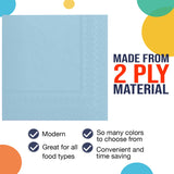 Party Solids Light Blue Napkins Disposable Everyday 50 Pcs 2 Ply Light Blue Dinner Napkins Paper Everyday For Parties & Party Supplies