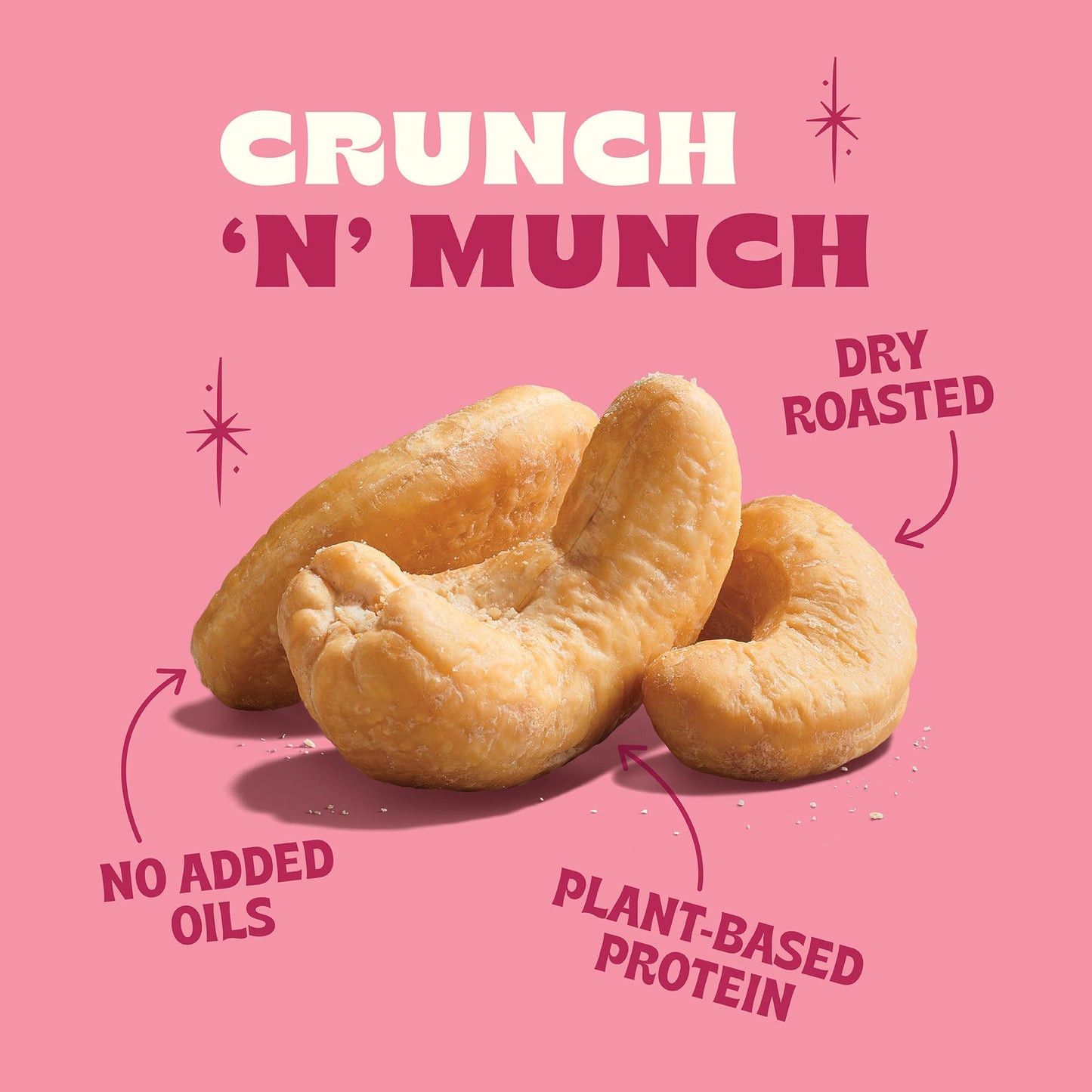 Back to Nature Jumbo Cashews - Dry Roasted with Sea Salt, Non-GMO High Protein Snacks, 9 Ounce
