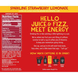 IZZE Spark Strawberry Lemonade with Caffeine, 24-pack, 8.4 fl oz cans