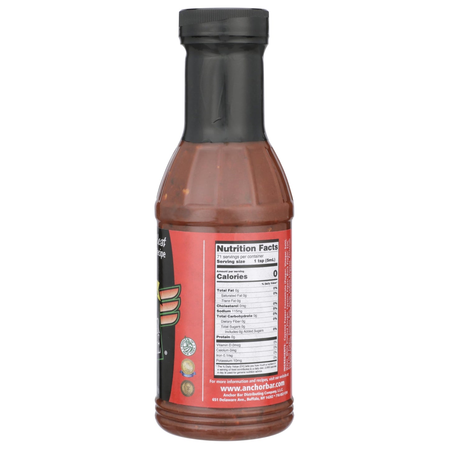 Anchor Bar Original Buffalo Wing Sauce, Extreme Heat Recipe, 12 fl oz | Authentic Buffalo Wing Sauce | Classic Tangy & Spicy Condiment