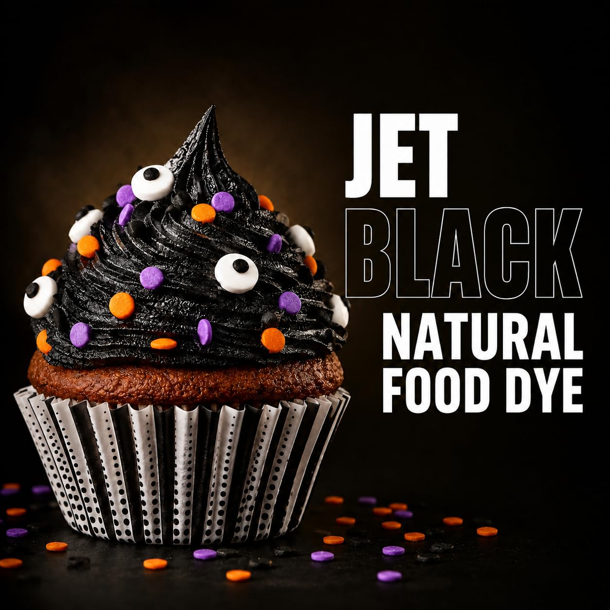 The Cocoa Trader Black Cocoa Powder for Baking (1 lb) - Darkest Dutch Processed Cocoa - Natural Jet Black Food Coloring Substitute - Unsweetened, Alkalized, Vegan, Gluten Free, 65 Servings