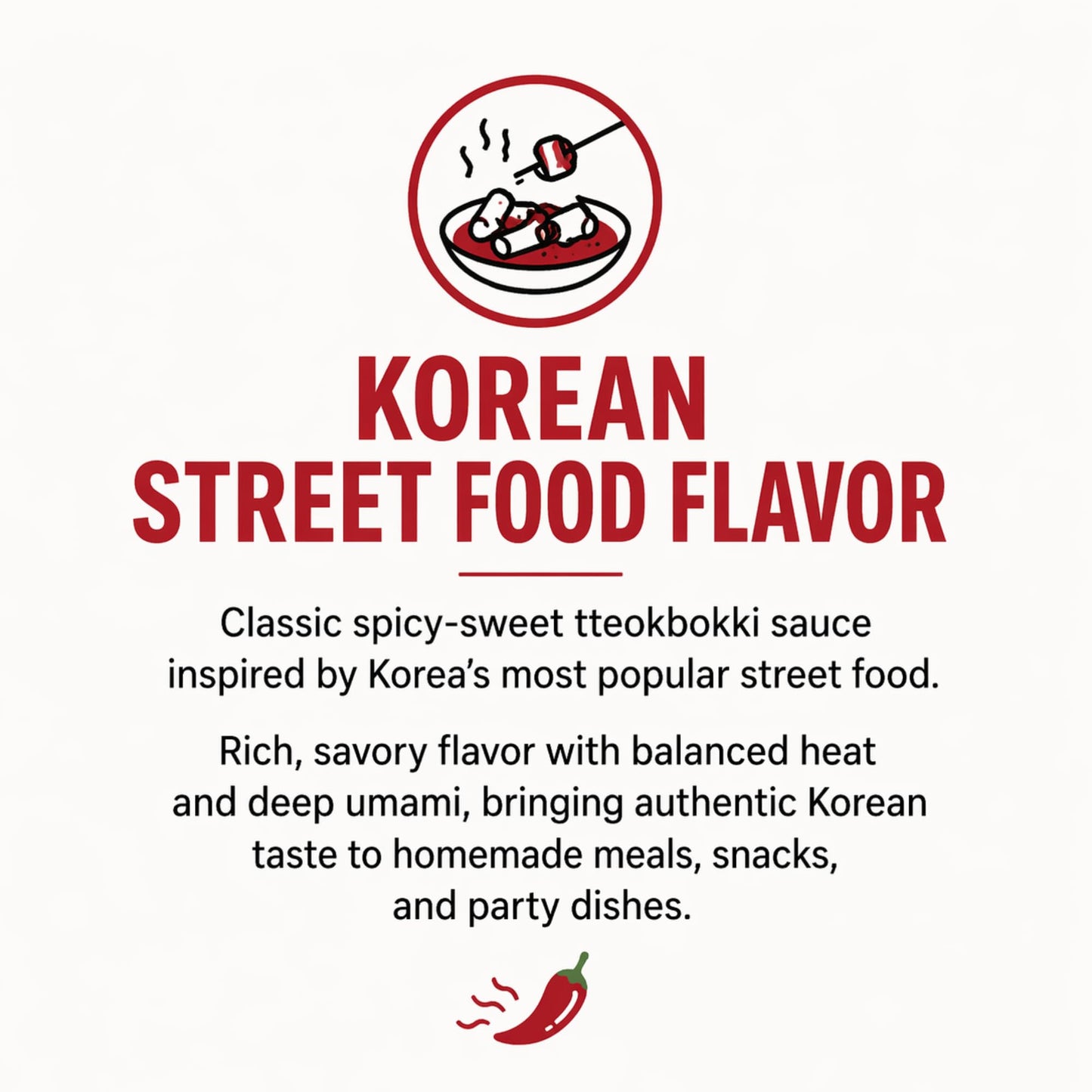 Korean Half Gallon (64 floz) Korean Sauce [Spicy Tteokbokki] - Family Size | Spicy Sweet Gochujang Based Street Food Sauce | for Stir Fry, Fried Rice