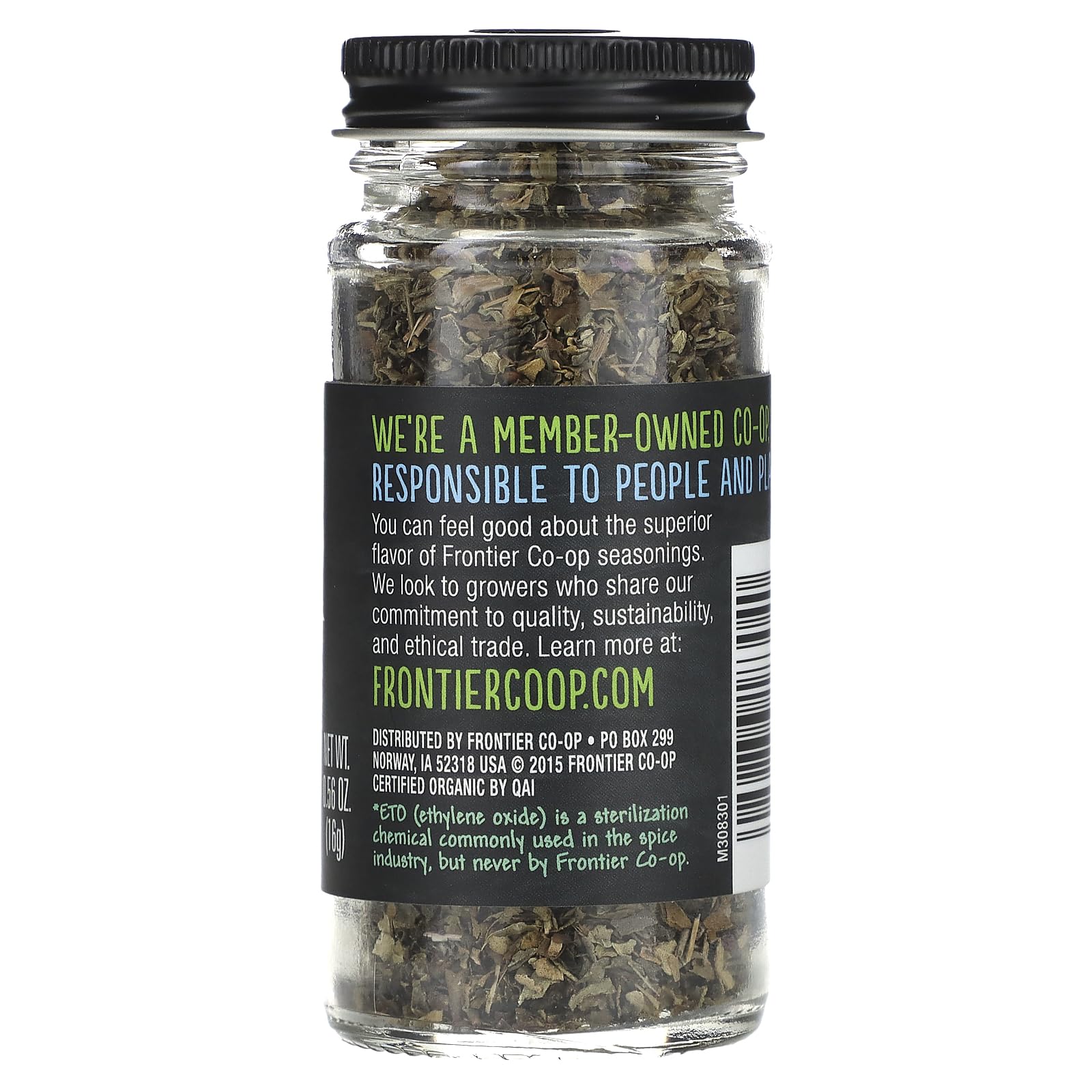 Frontier Organic Sweet Basil Spice - Leaf Flakes - 0.56 Ounces