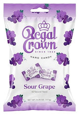Regal Crown Sour Grape Candy | Traditional Sour Grapes Candy | Tart and Tangy Old Fashioned Sour Grape Hard Candy Brought To You By Iconic Candy |