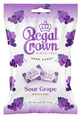 Regal Crown Sour Grape Candy | Traditional Sour Grapes Candy | Tart and Tangy Old Fashioned Sour Grape Hard Candy Brought To You By Iconic Candy |