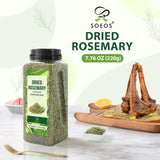 Soeos Dried Rosemary Leaves, 7.76 oz (220g), Whole Rosemary for Cooking, Seasoning, Baking, Roasting, Marinades and Tea, Premium Quality, All Natural