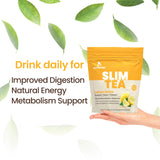 Slim Tea 14 Day Herbal Teatox, Blend of Natural Herbs and Botanicals, Supports Healthy Weight Management, Supports Metabolism, Delicious Lemon Flavor