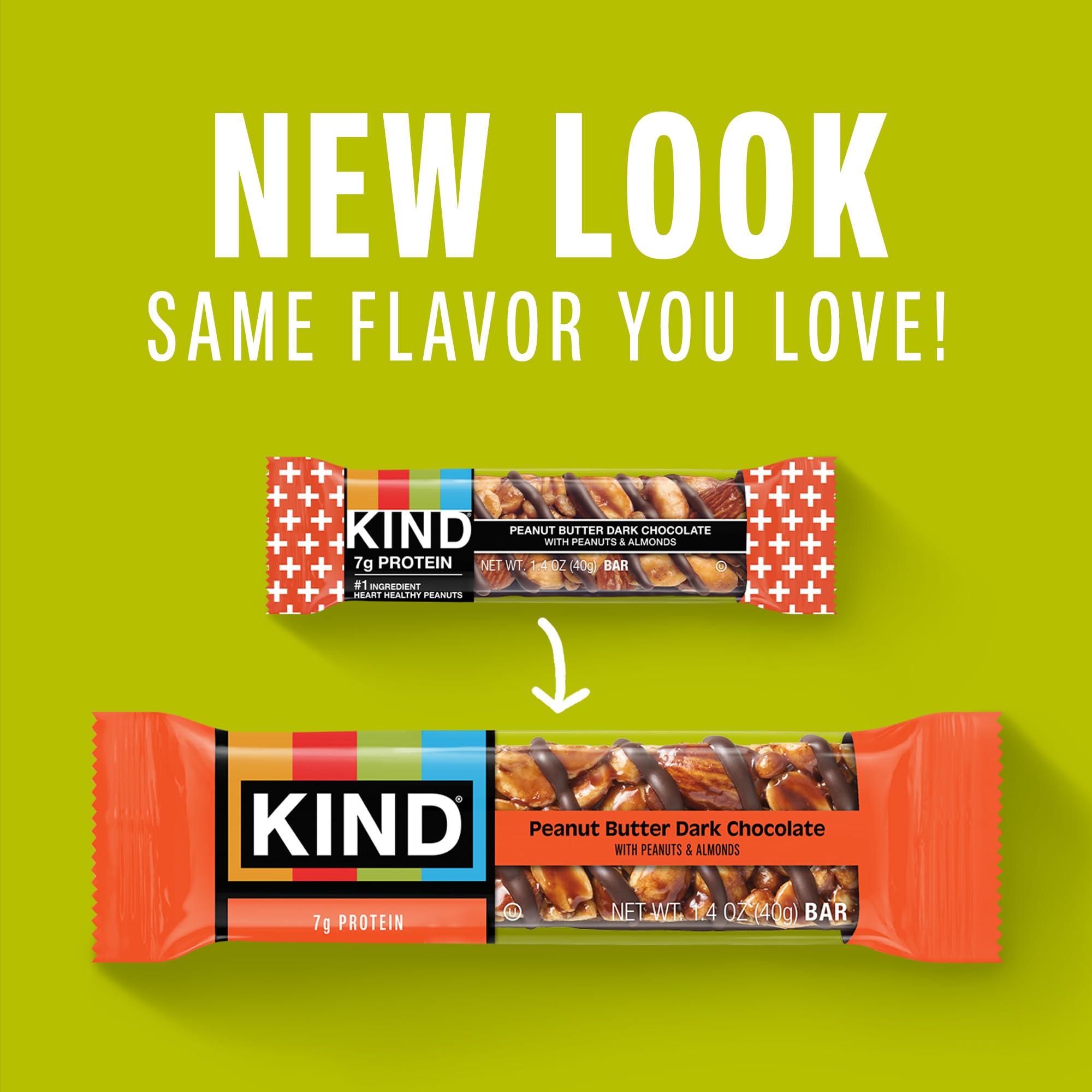 KIND Gluten Free Protein Bar, Peanut Butter Dark Chocolate, 1.4 Ounce