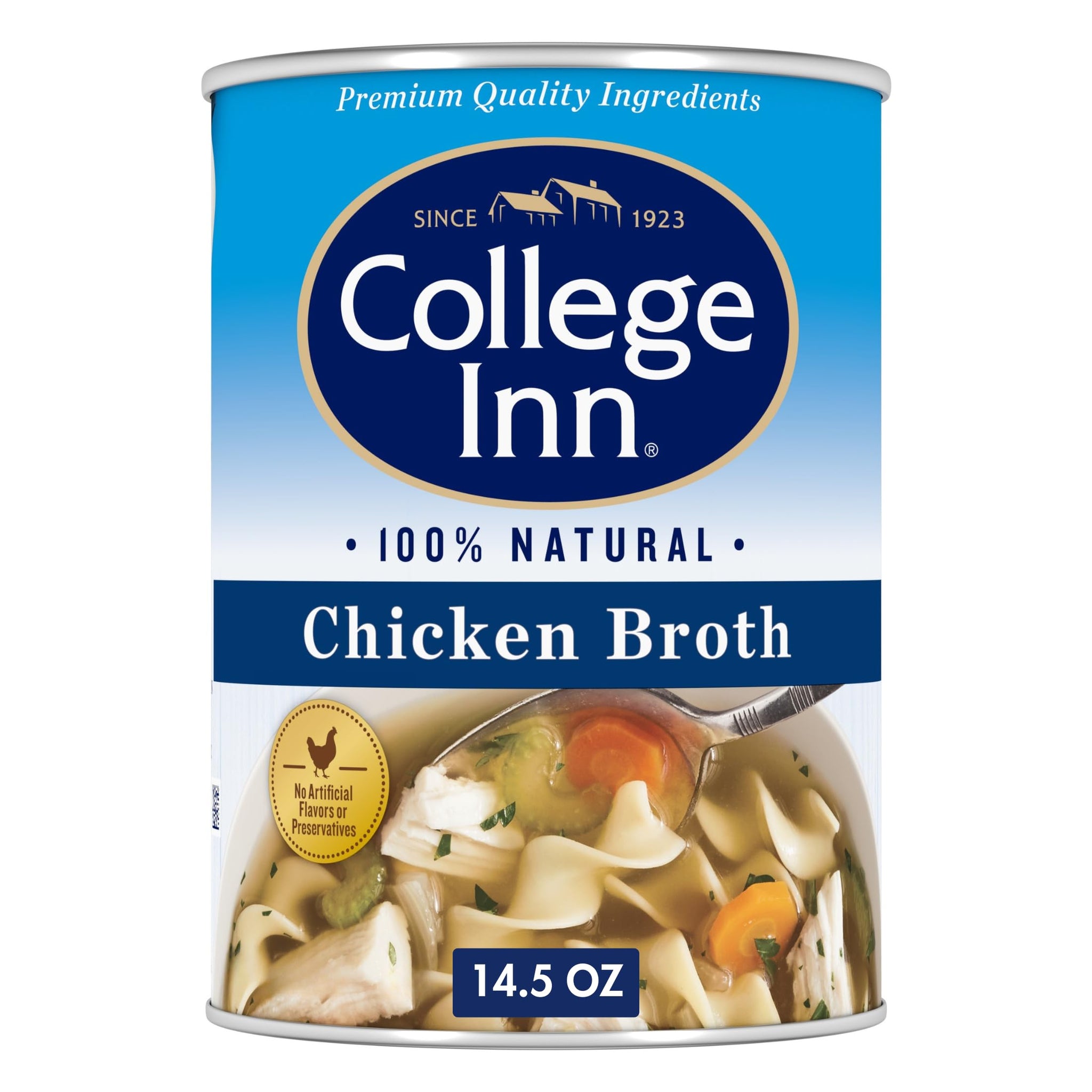 College Inn Chicken Broth 99% Fat Free, 14.5 Ounce, Clear (322300)