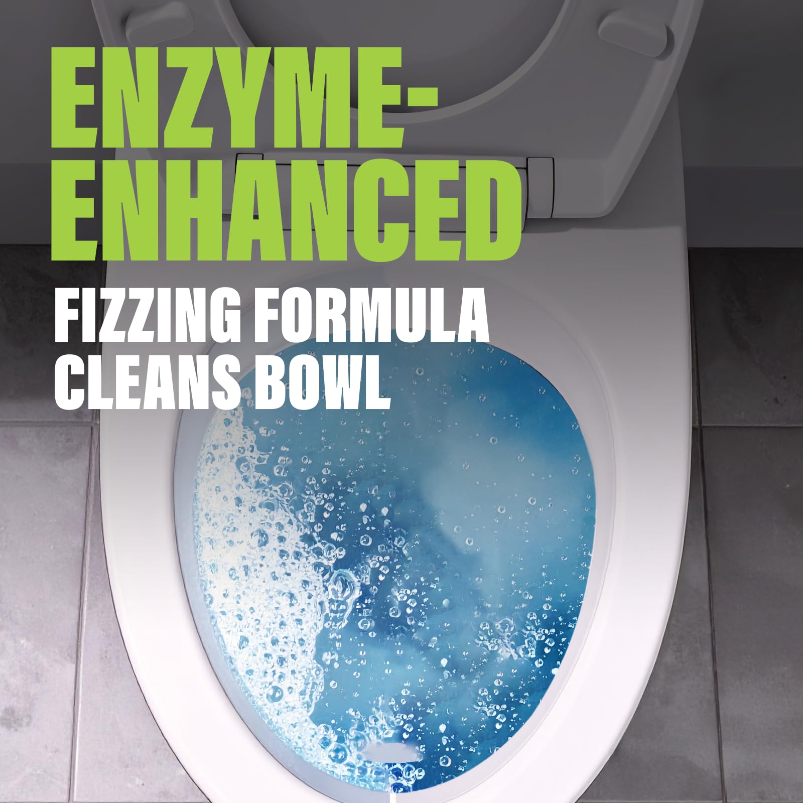 Green Gobbler Stink Buster Toilet Deodorizer & Cleaner For After You Go - Fresh Lime Scent, Bleach-Free, Enzyme Enhanced, Safe for Toilet, Pipes