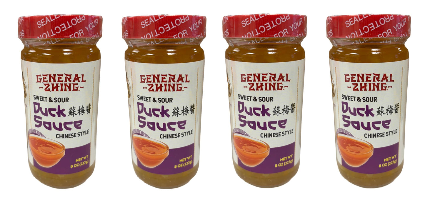 General Zhing Chinese Sweet & Sour Sauce - 8 Ounce Jar of Authentic Chinese Duck Sauce (4)