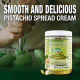 SICANIA - Premium Pistachio Cream Spread 2.2 lb (1kg) - Bulk Size - Authentic Italian, Gluten-Free, Non-GMO - Gourmet Spread for Desserts, Pastries