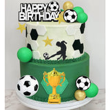 36 PCS Soccer Cake Toppers - Football Cake Decorations for Soccer Theme Party Supplies