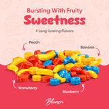 Fruit Shaped Hard Candy - 3 Pounds Bulk - Kids Candies Nostalgic - Gumball Machine Refills Candy Bar - 2000 Pieces