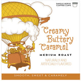 BARNIE'S COFFEE TEA CO., Single Serve Pods and Smooth Flavor Gluten and Fat Free Medium Roast Compatible with Keurig Brewers, Creamy Buttery Caramel