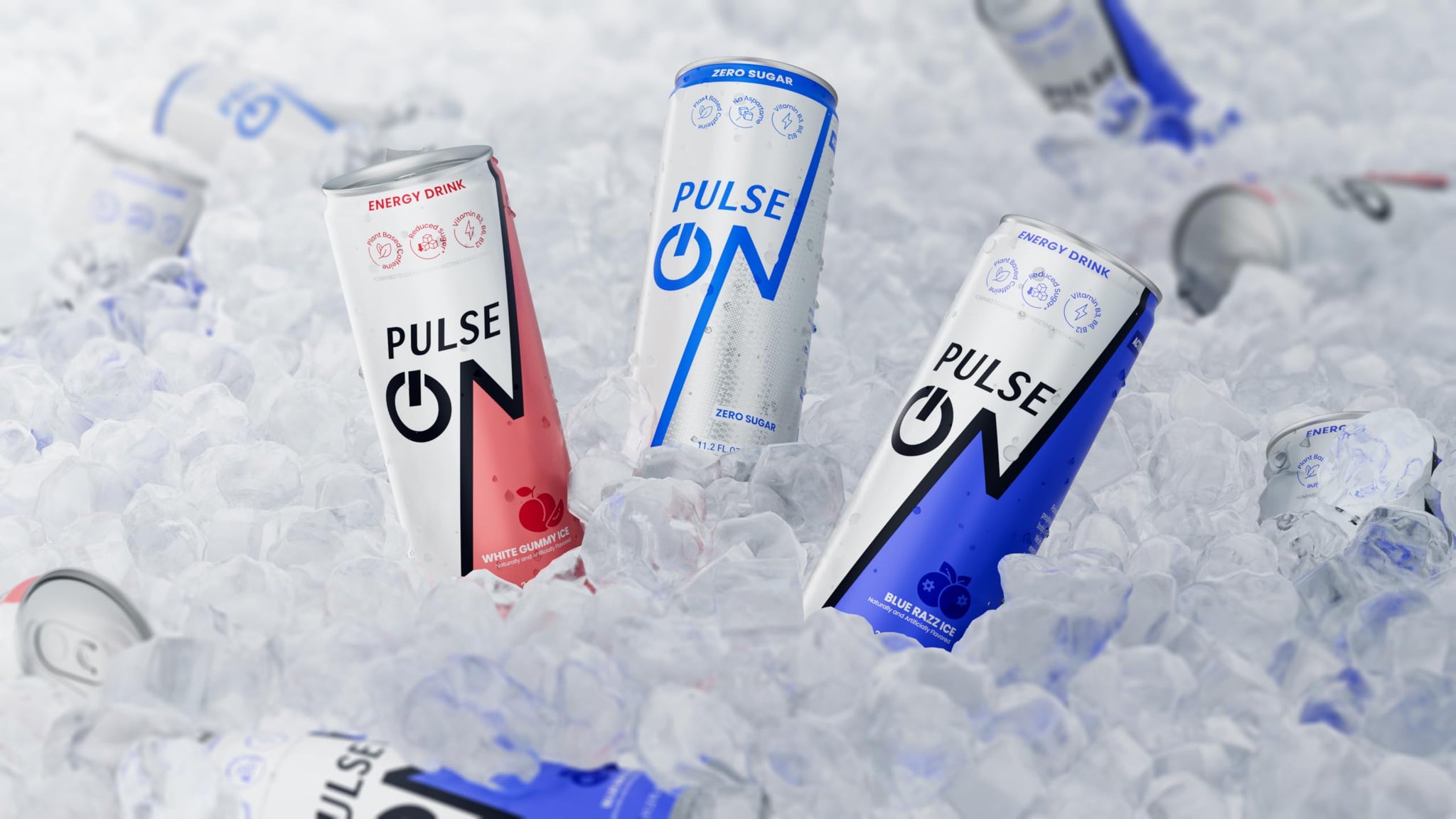 PulseOn Energy Drink- 200mg Natural Caffeine, Taurine and Vitamin B (6 Pack, Mix Flavor)