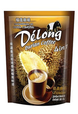 De'Long ( Delong ) 4 in 1 Premium Durian Coffee - Real Durian and Best Coffee from Thailand (20 grams x 10 sachets) Aroma Thai taste