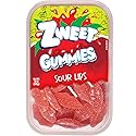 Zweet Gummies Sour Lips - 10 oz. Tub