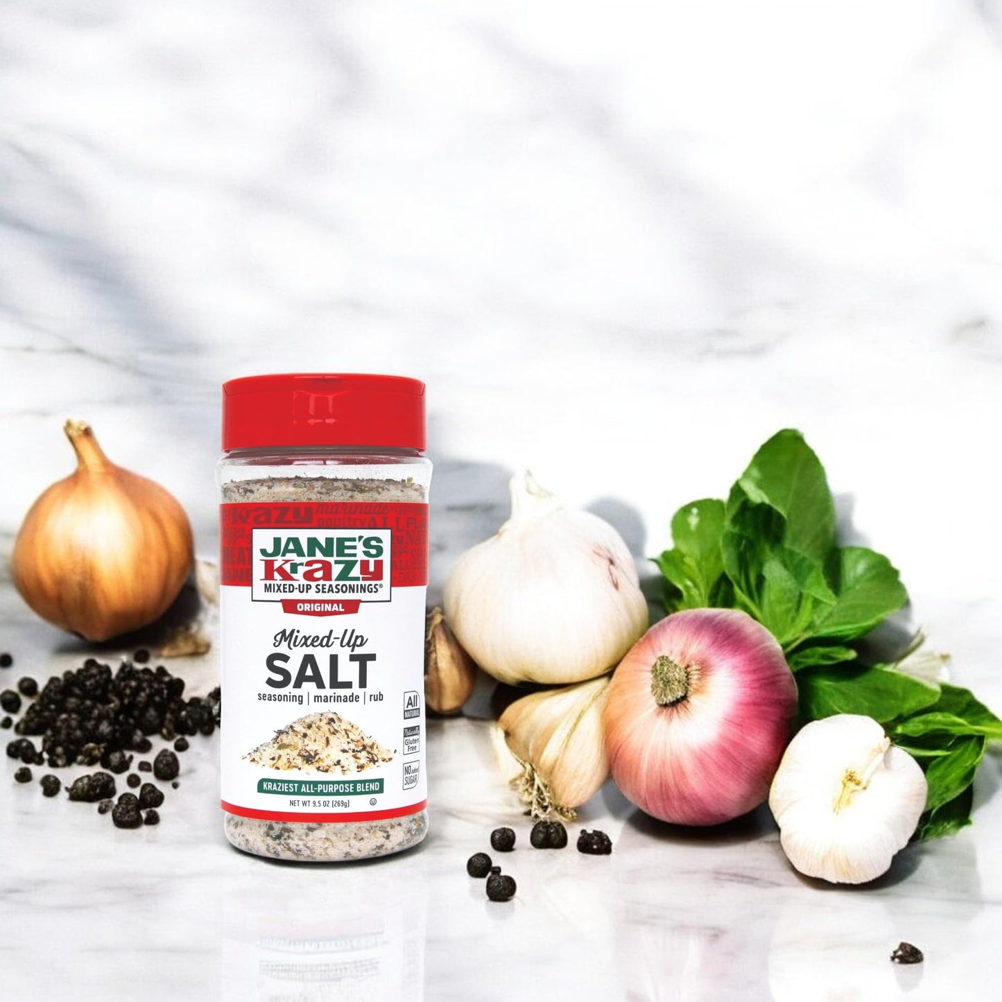 Jane's Krazy Seasonings Mixed Up Salt Canister, 9.5 Ounce
