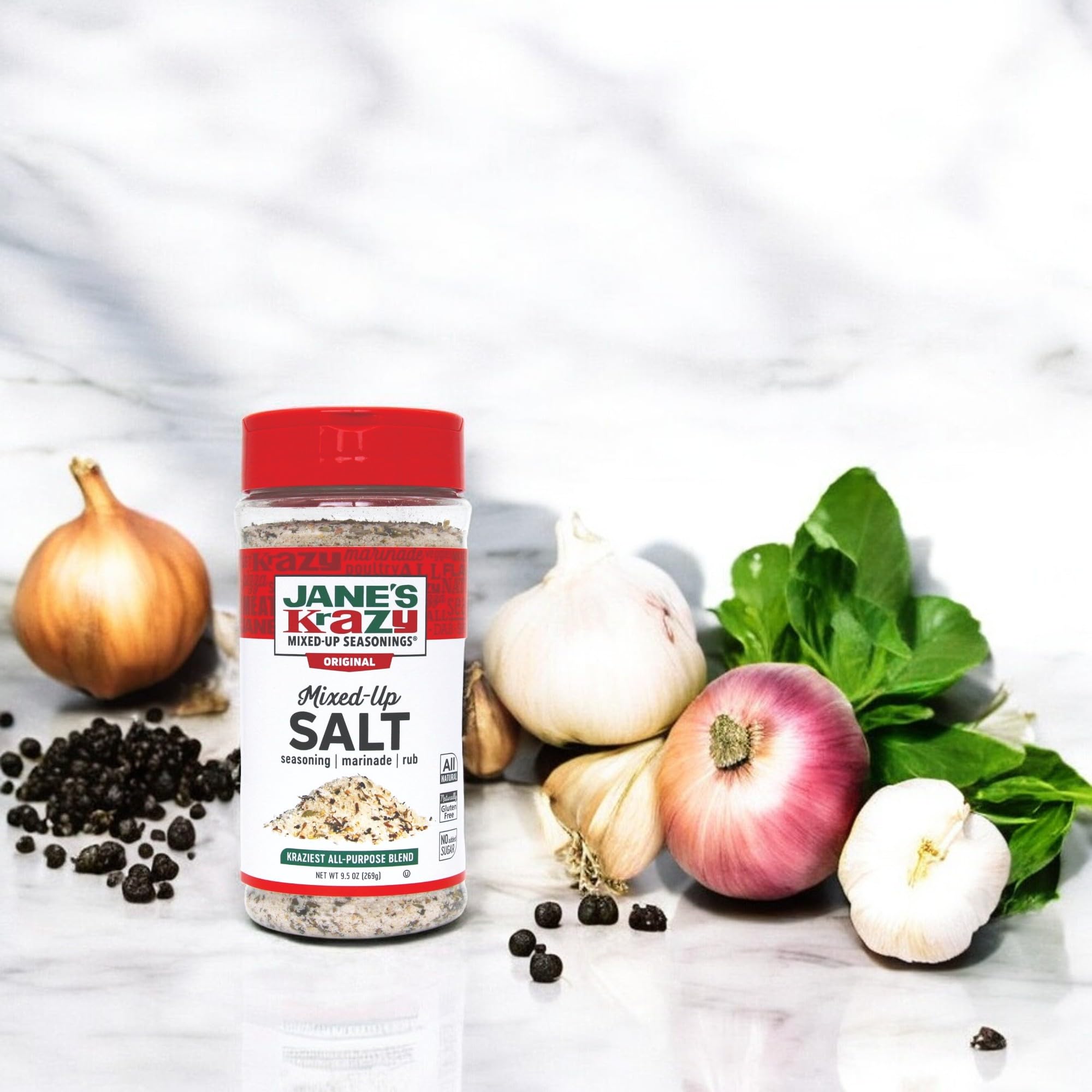 Jane's Krazy Seasonings Mixed Up Salt Canister, 9.5 Ounce