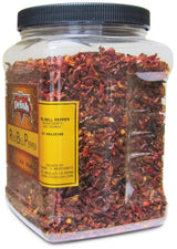 Dehydrated Dried Red Bell Pepper by It's Delish - Jumbo Reusable Container 18 Oz - Sealed to Maintain Freshness - Chopped & Dried Vegetable Spice