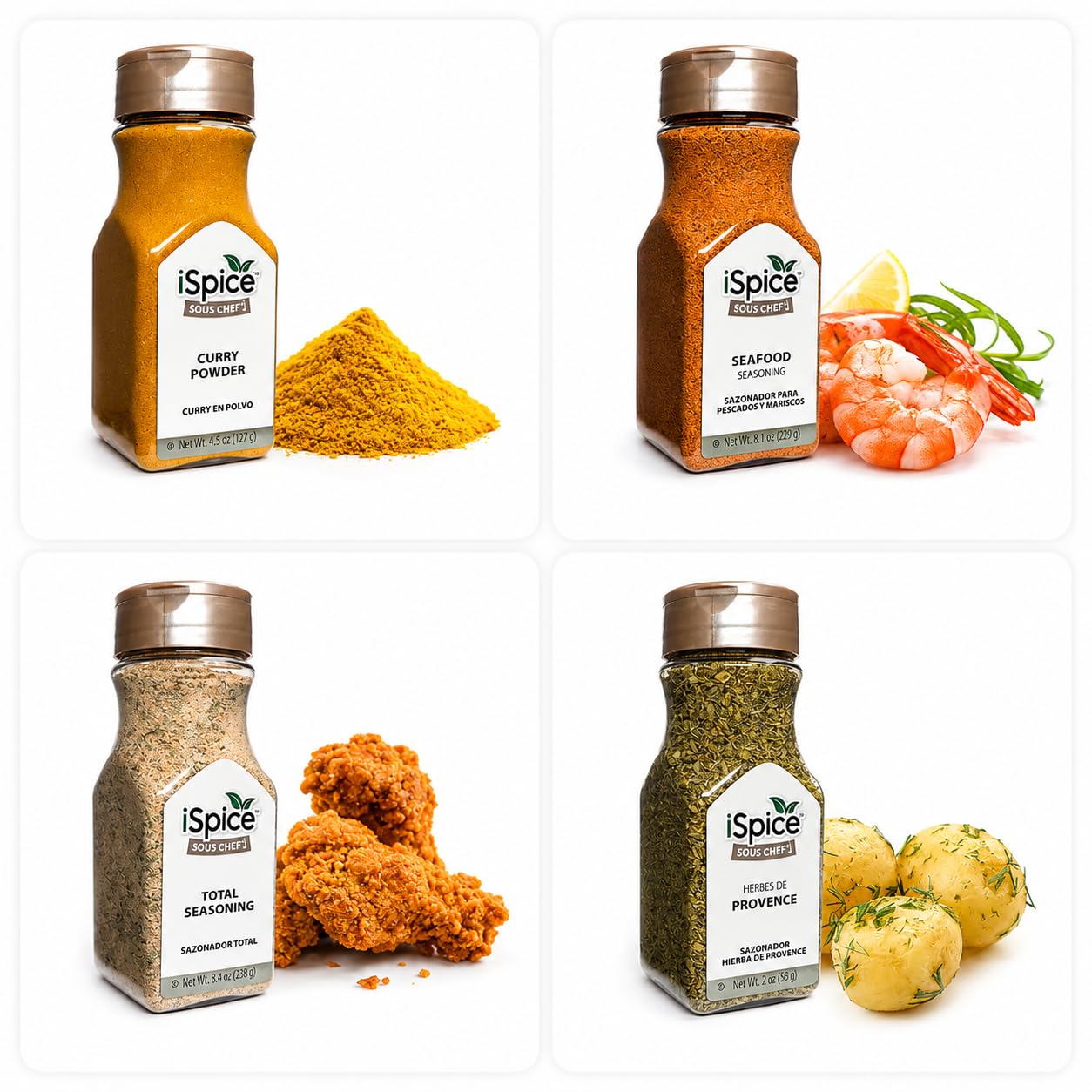 iSpice Starter Spice Set- Seasonings for Cooking - 24 Pack Starter Spice Gift Set | Silk Road