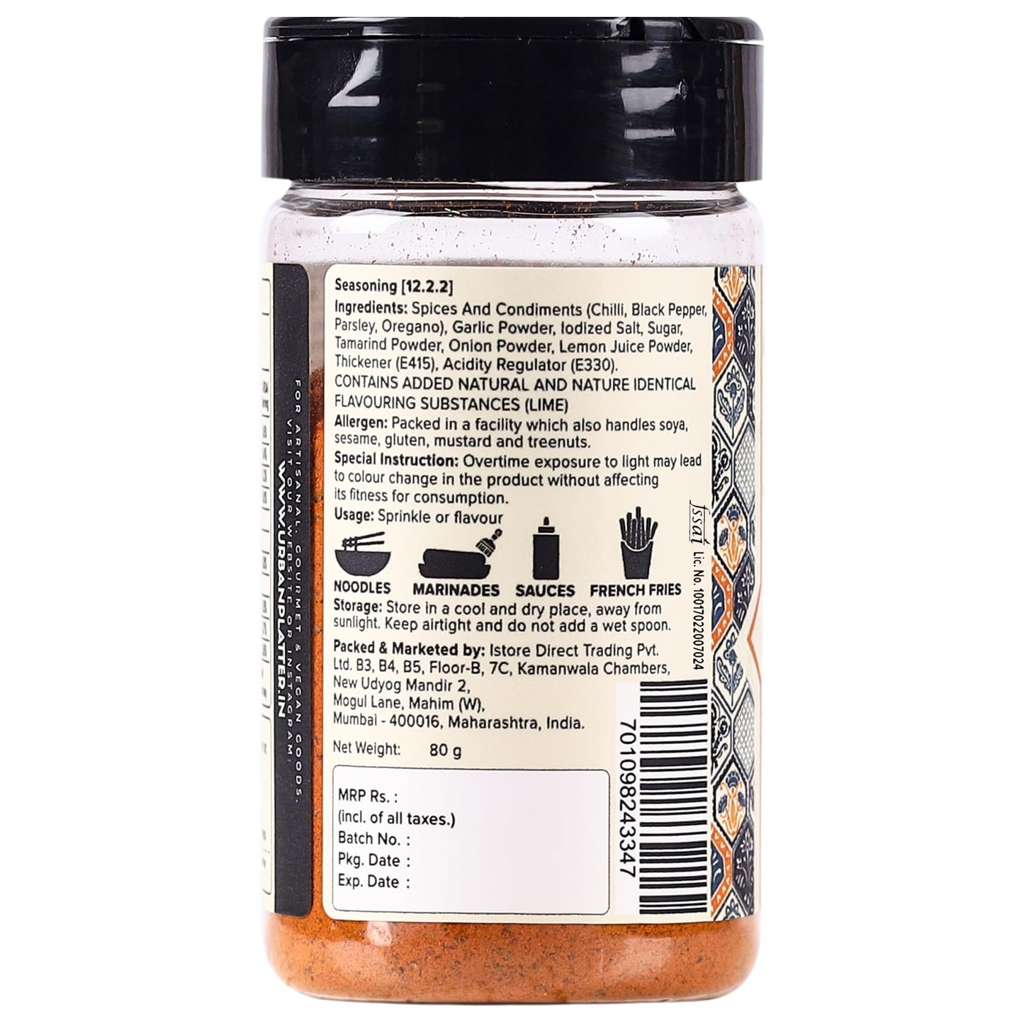 Urban Platter Portuguese Peri Peri Seasoning Mix, 80g