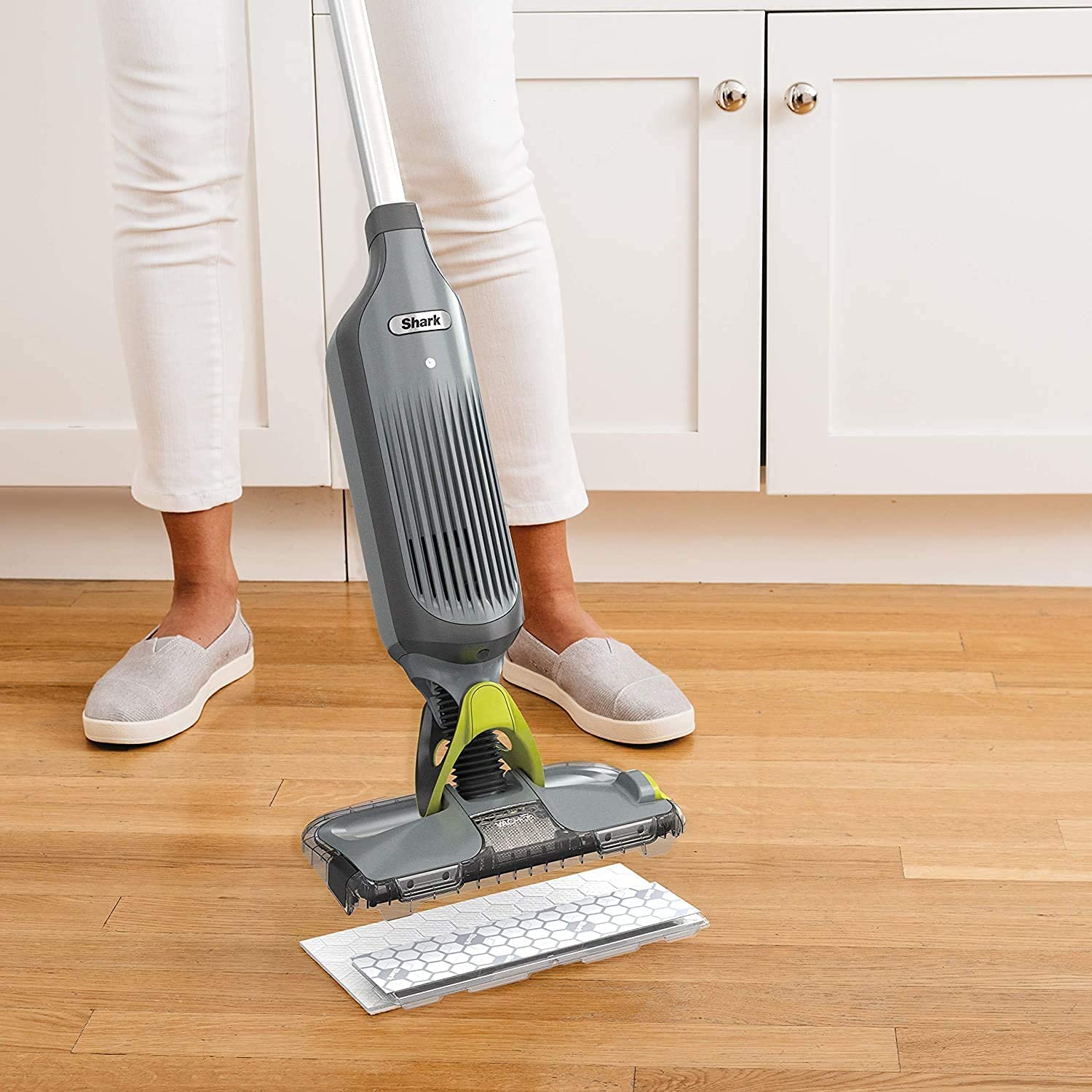 Shark VMP40 VACMOP Disposable Hard Floor Vacuum and Mop Pad Refills, Hardwood Floor Mop Pad, Shark Hard Floor Pads, 10 Count (Pack of 4) (Packaging