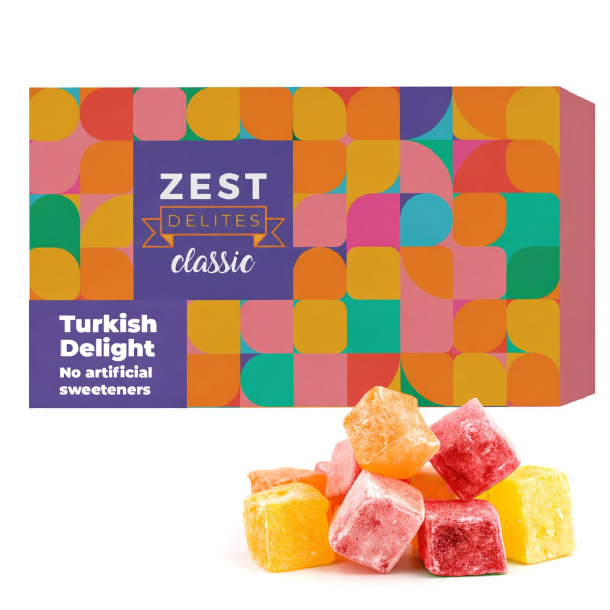 Turkish Delight by Zest Delites, Assorted Lokum, Vegan Candy Gift, 8.8oz