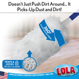 LOLA 360 Duster Refills, 10 Pack, Compatible & Comparable to Swiffer, Traps & Locks More Dust Than Feather Dusters, Attach - Clean - Toss