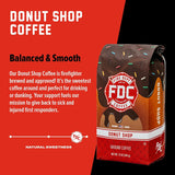 Fire Department Coffee - Gives Back to Firefighters - Donut Shop Coffee Beans - Sweet & Smooth - Medium Roast - Roasted in the USA - Veteran Owned (12
