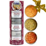 Global Blends: The Traveling Table Seasonings | Gift Packaged Set of 3 Spice Blends | All Natural, Non GMO | Gourmet Infused Spice & Herb Blends |