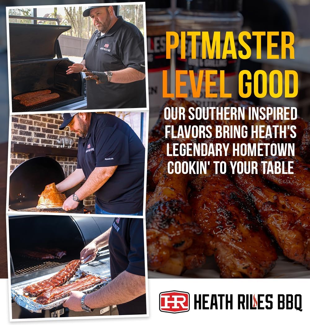 Heath Riles BBQ Sauces, Sweet and Tangy Vinegar BBQ Sauce Sampler, Pit Master Barbecue Sauce For Meat, Marinades, Dressings