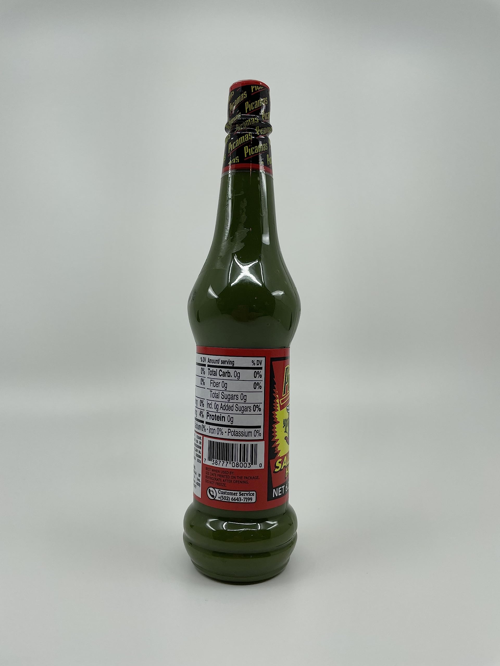 PICAMAS - Green Hot Sauce Salsa Brava 6.2oz Bottles (Pack of 3)