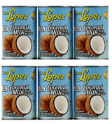 Coco Lopez coconut milk 6 cans 13.5 onz
