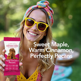 Earthside Farms Maple Cinnamon Pecans Snack Packs, No Sugar Added Keto Friendly Nuts, Vegan Gluten Free Non GMO Plant Protein Treat, 1oz Individual