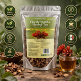 Flor de Manita Herbal Tea - Mexican Hand Tree (Chiranthodendron pentadactylon) - Net Wt. 113g (4oz) - 100% Natural, Sun-Dried, Wildcrafted