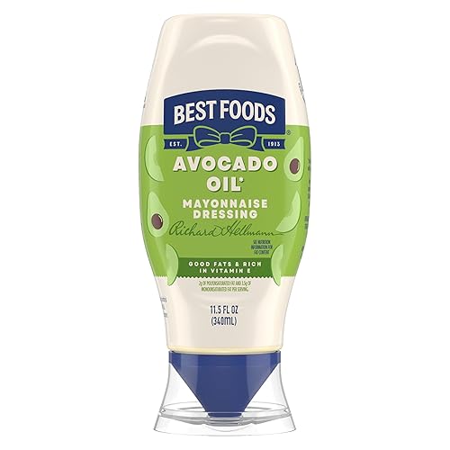 Best Foods Mayonnaise Dressing Avocado Oil Simple Pleasure with Good Fats, Rich in Vitamin E 11.5 Fl Oz