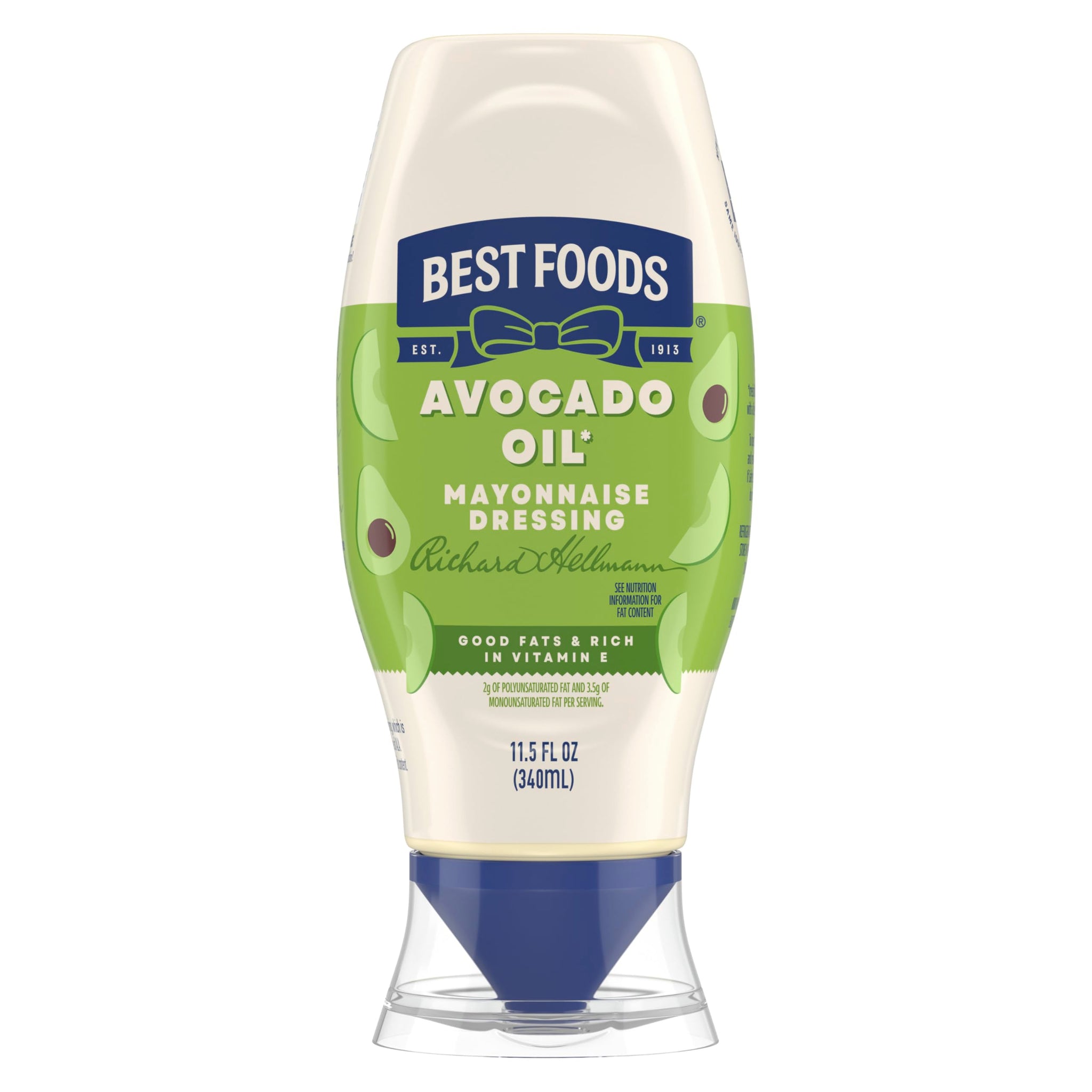 Best Foods Mayonnaise Dressing Avocado Oil Simple Pleasure with Good Fats, Rich in Vitamin E 11.5 Fl Oz