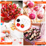 NUOBESTY 100pcs Chocolate Holder for Bouquet Candy Bouquet Fixed Base Transparent Candy Truffles Chocolate Holders Packaging Accessories Birthday
