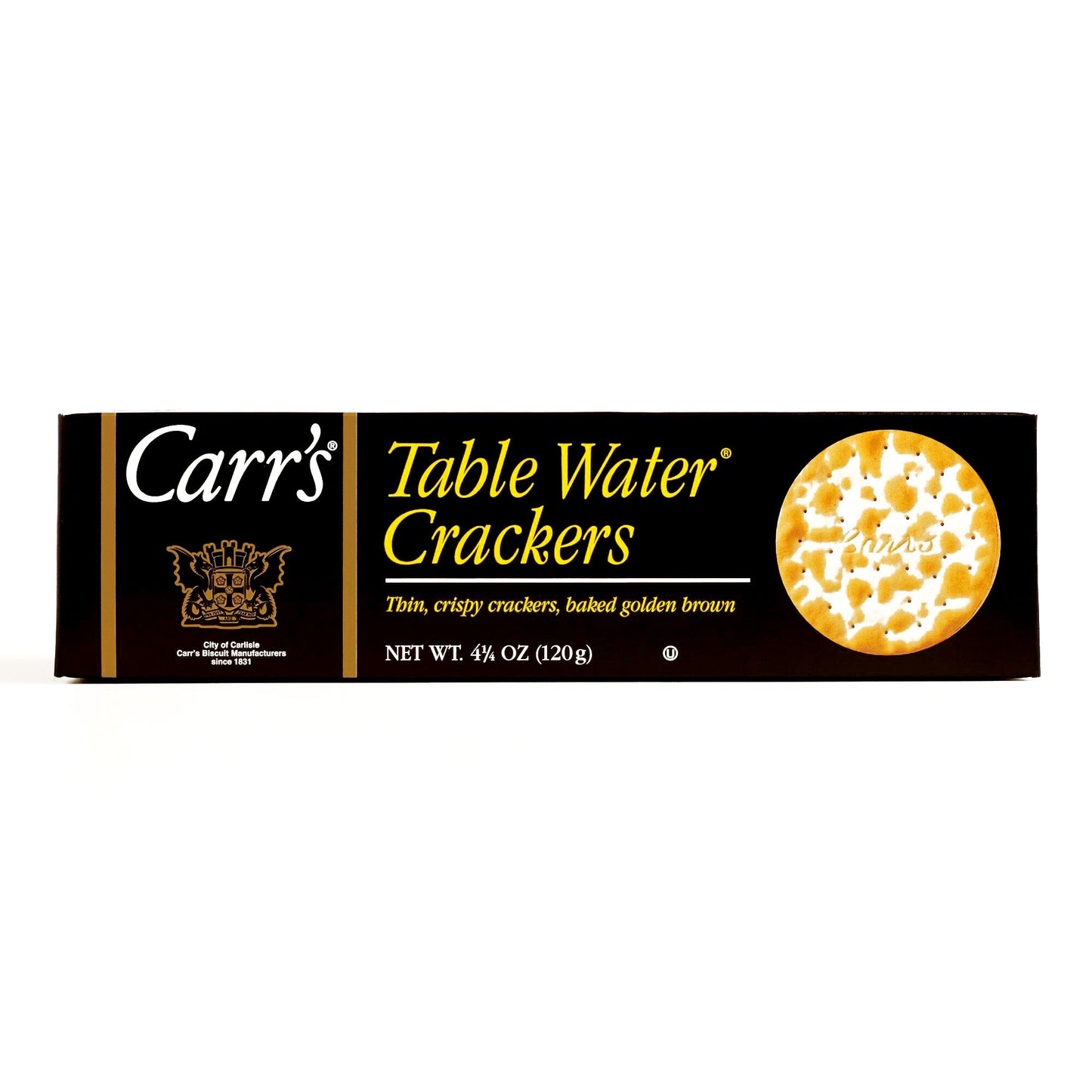 Carr's Table Water Crackers 4.25 oz each (2 Items Per Order)
