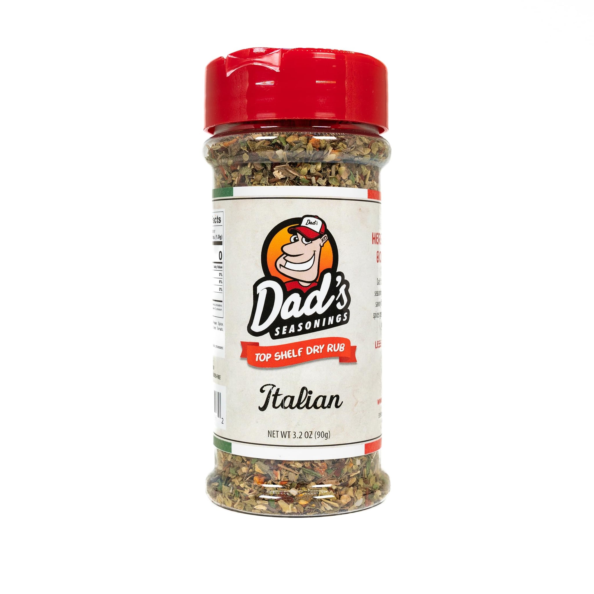 Dad’s Seasonings Italian Rub & Seasoning, All-in-One Herb Seasoning with Garlic, Pepper, and Bold Spices - Great for Pasta, Pizza, Meat, Grilling