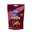 Blue Diamond Almonds, Dark Chocolate Covered Thin Dipped Snack Nuts for Guilt-Free Snacking with Half the Sugar, Perfect for Gathering, Holidays, or